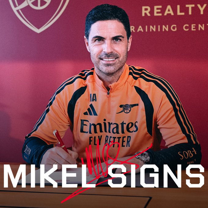 Arteta targets more Arsenal glory after signing new deal until 2030